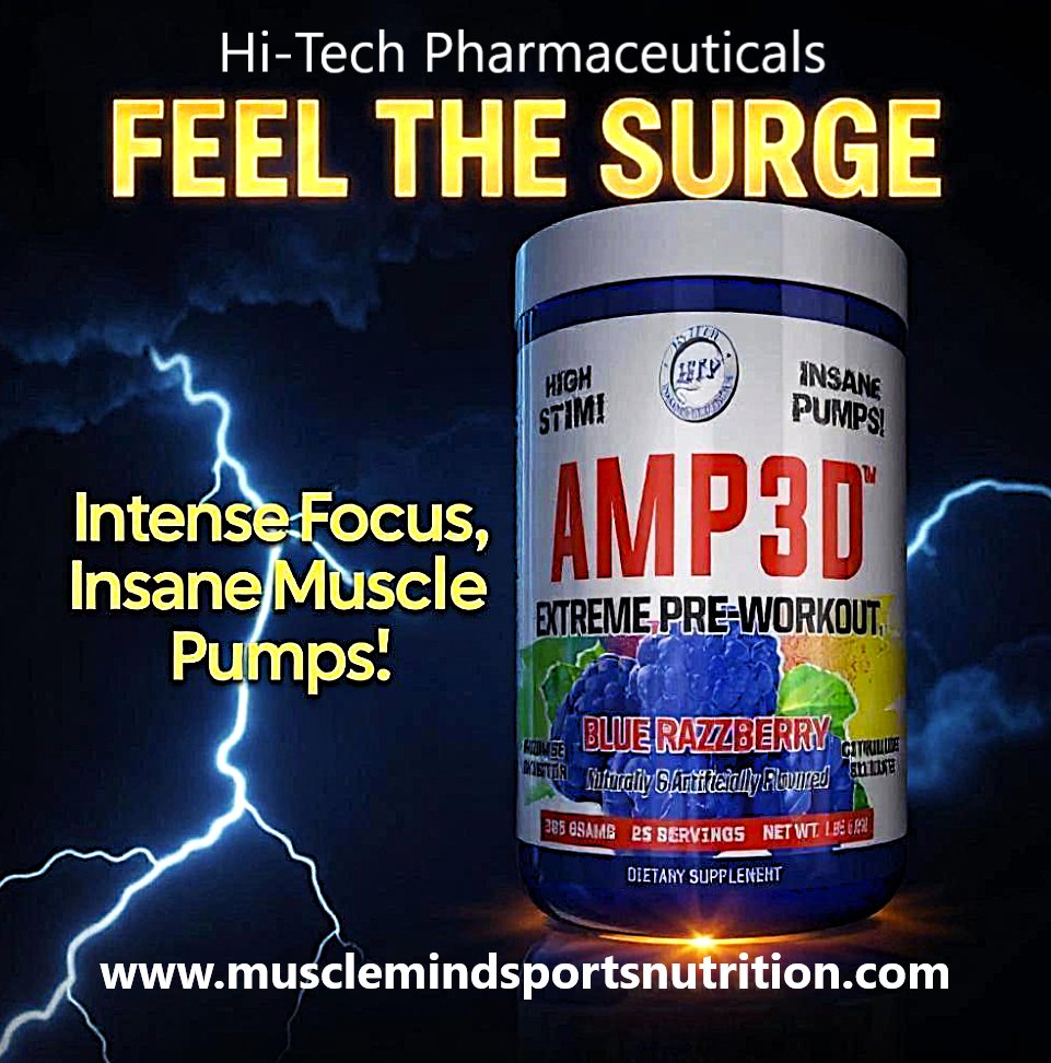 Will_MaxSports's tweet photo. Hi Tech Pharmaceuticals AMP 3D Pre Workout is 20% off using Promo Code MAX20 at checkout. Visit https://t.co/Ao61mpphKS or call 609-334-3295 to place your order today. #preworkout #supplements #gym #exercise #fitness #workout #bodybuilding #energy #NitricOxide #dmha #musclemass https://t.co/sz7V24ETJh
