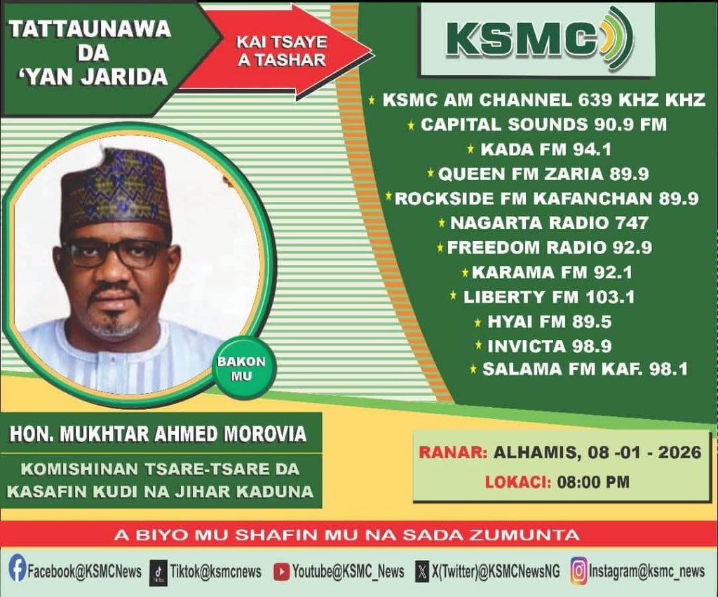 Don’t miss it. Please tune in tomorrow at 8:00pm as the Honourable Commissioner for Planning and Budget Commission, Mukhtar Ahmed Monrovia, will be live on KSMC Radio and other radio stations.