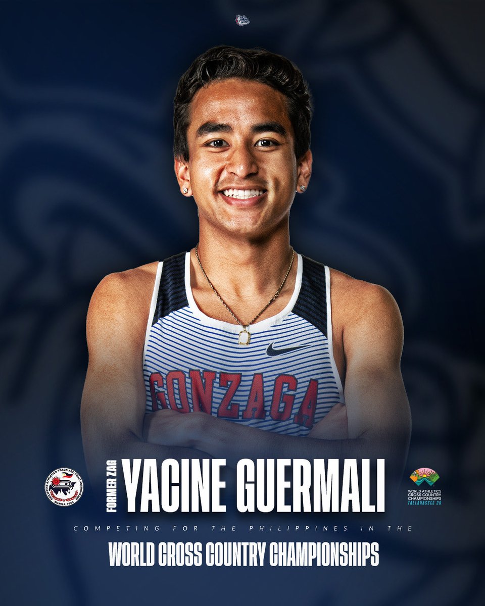 ZagRunning's tweet image. A Zag Alum is running in the World Cross Country Championship! Excited to cheer on Yacine as he represents the  Philippines in Tallahassee on Saturday!