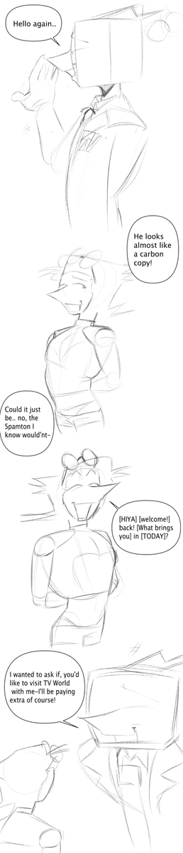 RetestRetake's tweet image. Virtual Cafe comic continued #spamtenna #deltaruined