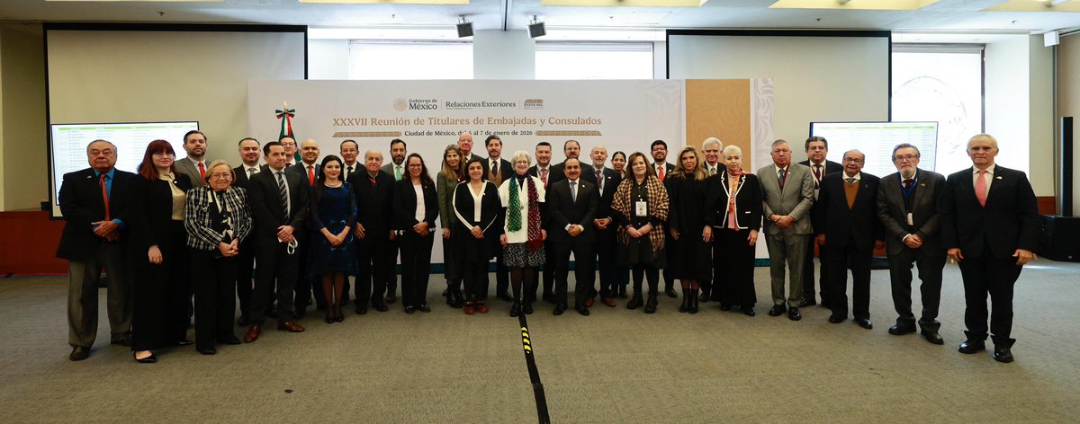 📸 Esta mañana, durante la XXXVII Reunión de Titulares de Embajadas y Consulados 2026, que encabeza el canciller Juan Ramón de la Fuente, la subsecretaria Raquel Serur estuvo al frente de la conferencia regional para América Latina y el Caribe, donde se sostuvo que México