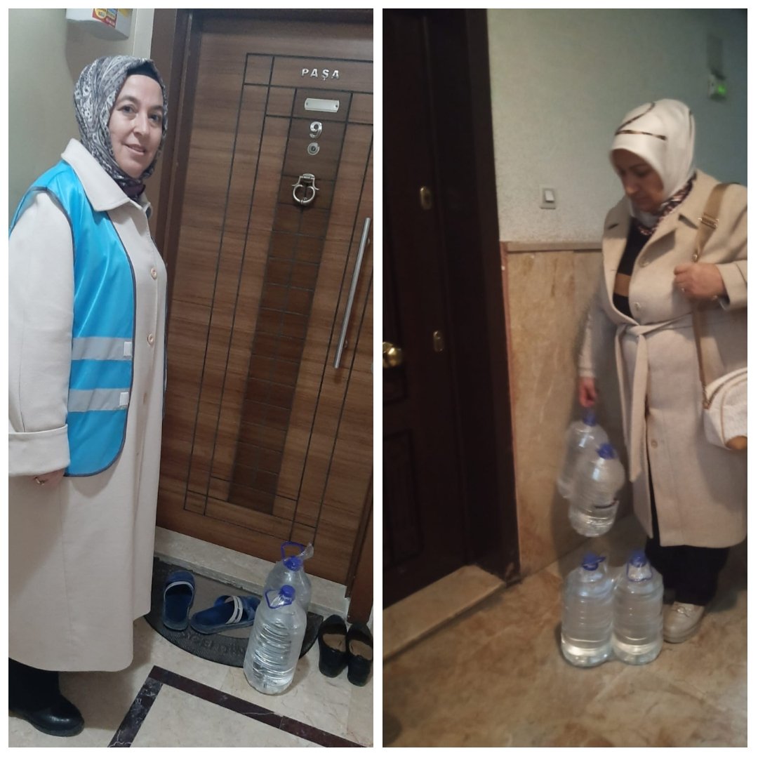 AK parti Pursaklar ilçe başkanımız Sn.İbrahim Kopan ve Yönetimi, Kadın Kolları başkanımız Sn.Perihan Öztürk, Yönetimi ve meclis üyelerimiz ile kapı kapı gezerek vatandaşlarımıza su ulaştırmaya çalıştık. Emeği geçen herkese çok teşekkür ediyoruz. Günlerdir   #MazeretVarSuYok