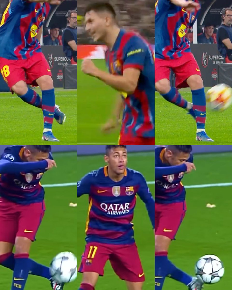 InvictosSomos's tweet image. Roony Bardghji divirtiéndose en la semifinal de la Supercopa de España con un control a lo Neymar Júnior. TRANQUI.