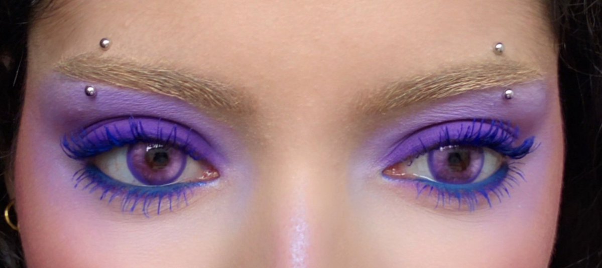 always love a good purple and blue look
