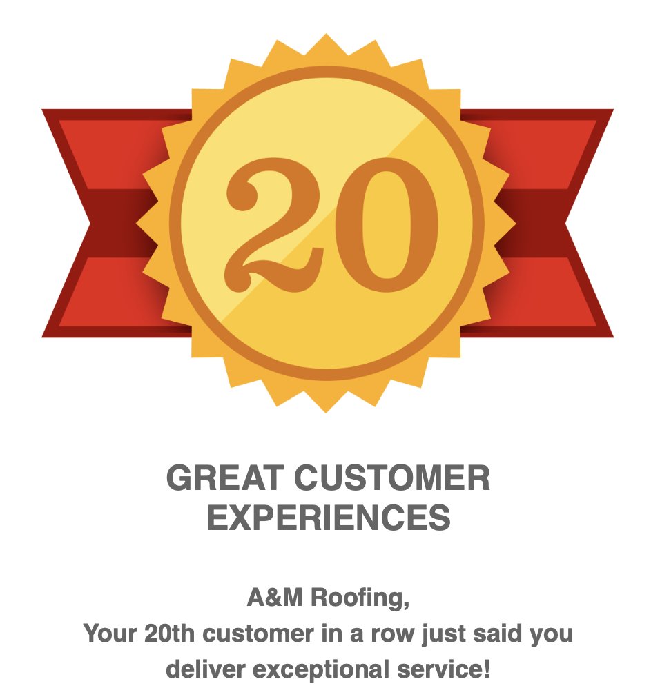 amroofingva's tweet photo. Thank you to all of our great customers for your wonderful feedback. https://t.co/3V4bTF2Sto https://t.co/l4Zk6rIaoN