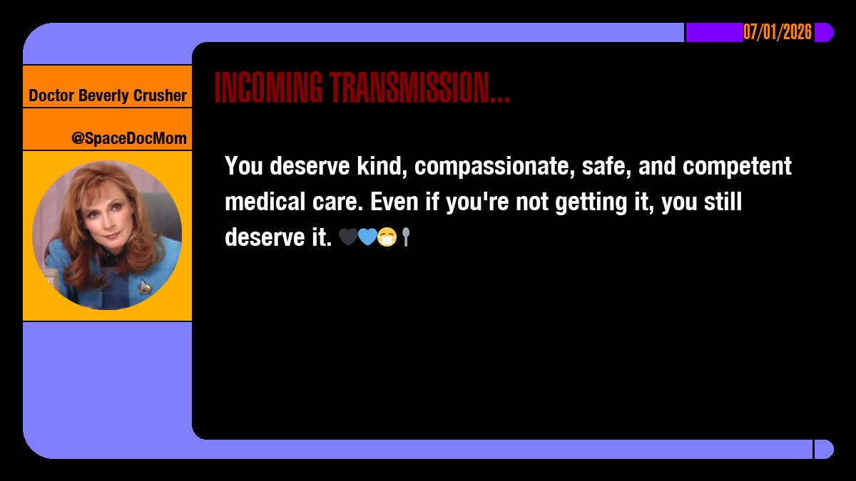 Doctor Beverly Crusher tweet media