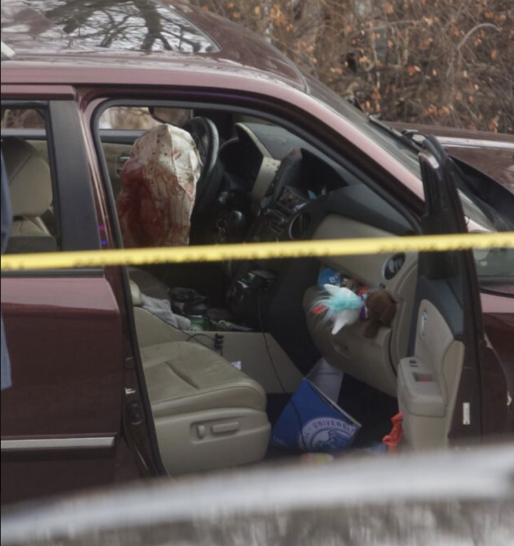 jordanzakarin's tweet image. Can't stop staring at the stuffed animals next to the blood-soaked airbag in the car of the innocent woman that ICE murdered today.