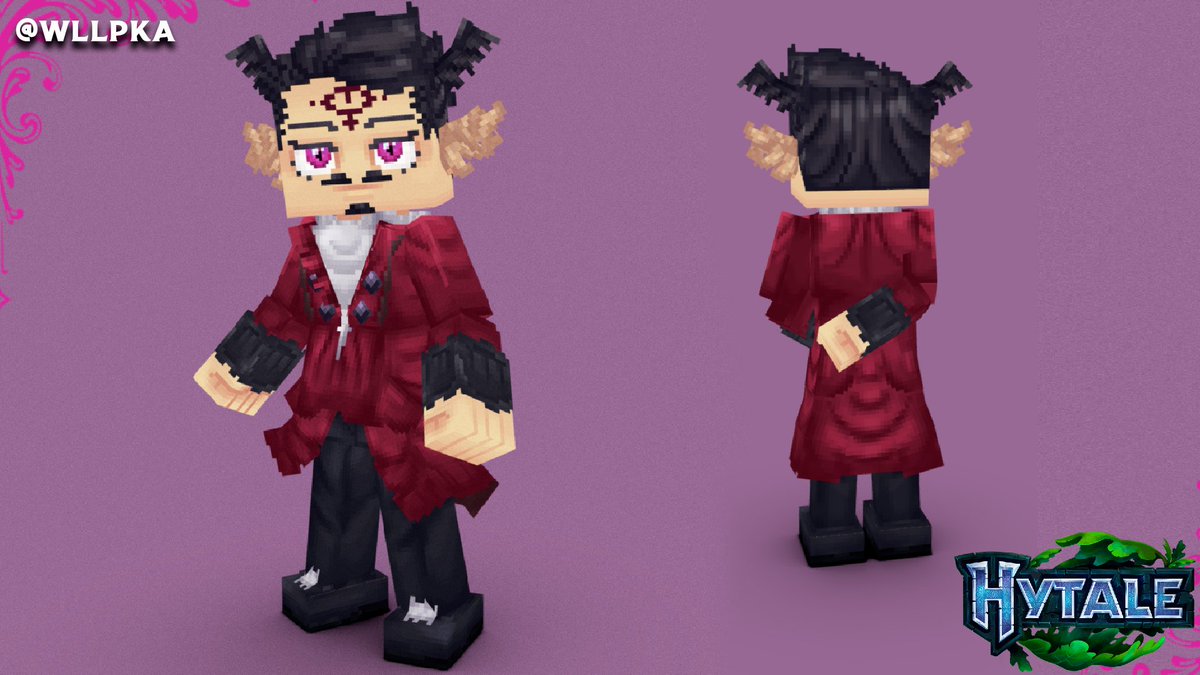 Commission para <a href="/apolloghy/">Apolloghy Voxel</a> 💜

comms open
#Hytale #HytaleFanart #Blockbench