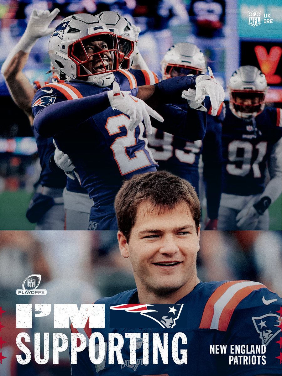 NFLUKIRE's tweet photo. Who’s backing Drake Maye and the @Patriots in the NFL Playoffs? https://t.co/iWwjycRtbu
