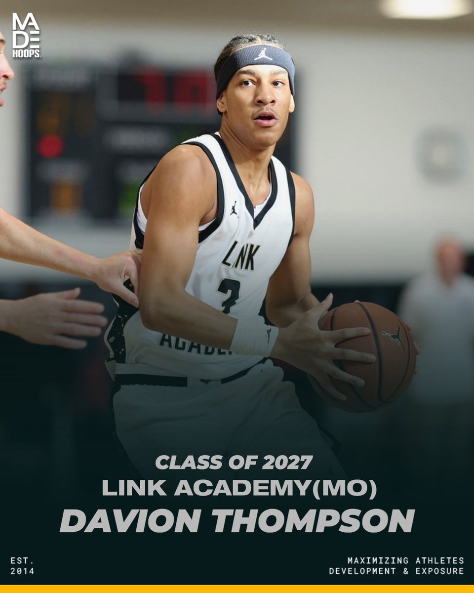 madehoops's tweet image. Oklahoma. Arkansas. Texas Tech. NC State. Baylor. 🎒

Top-30 guard Davion Thompson is hearing from some heavy hitters. After a dominant showing on NBATV, he broke down his recruitment and his development plan with us.

🔗: madehoops.com/made-society/a…

@Davion_t9 @COACHMYERS5…