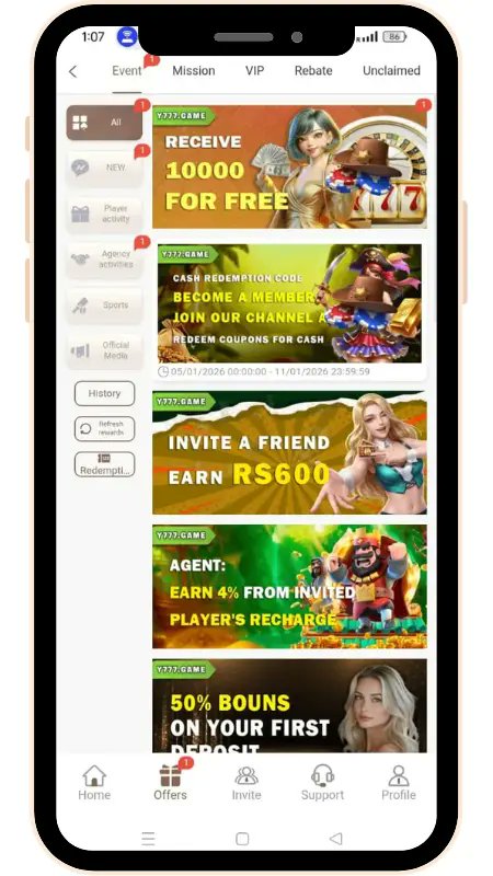 JasonR4215's tweet photo. Y777 Game is a fast and simple Android earning app in Pakistan.
Enjoy quick rounds, easy gameplay, and smooth withdrawals.
Perfect for short, fun play sessions.
https://t.co/fCW7IoZiZt
#Y777Game #PlayAndEarn #OnlineEarning #Pakistan #AndroidGame https://t.co/t77hs6Ib4w