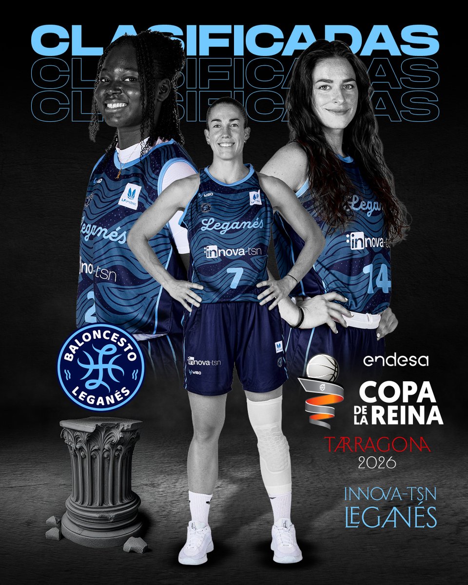 ♀️ #LFEndesa <a href="/basketlover/">Endesa Basket Lover</a> | CLASIFICADAS por primera vez en su historia para la #CopaReinaLFEndesa 🙌🏽

¡Enhorabuena, <a href="/basketleganes/">Baloncesto Leganés</a>!

#NadaNosDetiene