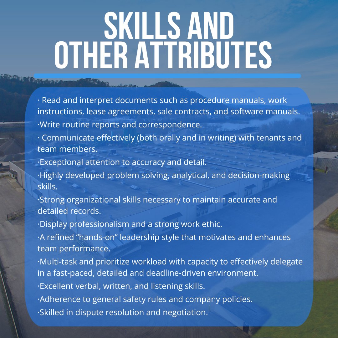 🚨Now Hiring: Real Estate Operations Manager🚨 

We are hiring a Real Estate Operations Manager in Charleston, WV. 

📄Job details in the images below.
📧To apply, send your resume &amp; cover letter to Apply@GeneralCorporation.com

Competitive salary • Full benefits • Full-time