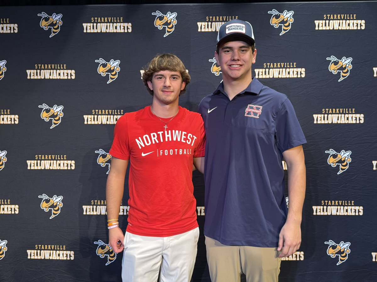 robbiefaulkHS's tweet photo. Starkville High teammates (LS) John Mansel and (TE) Phillip Swann are headed to Northwest Community College to continue their football careers. https://t.co/JudOrHYFLL