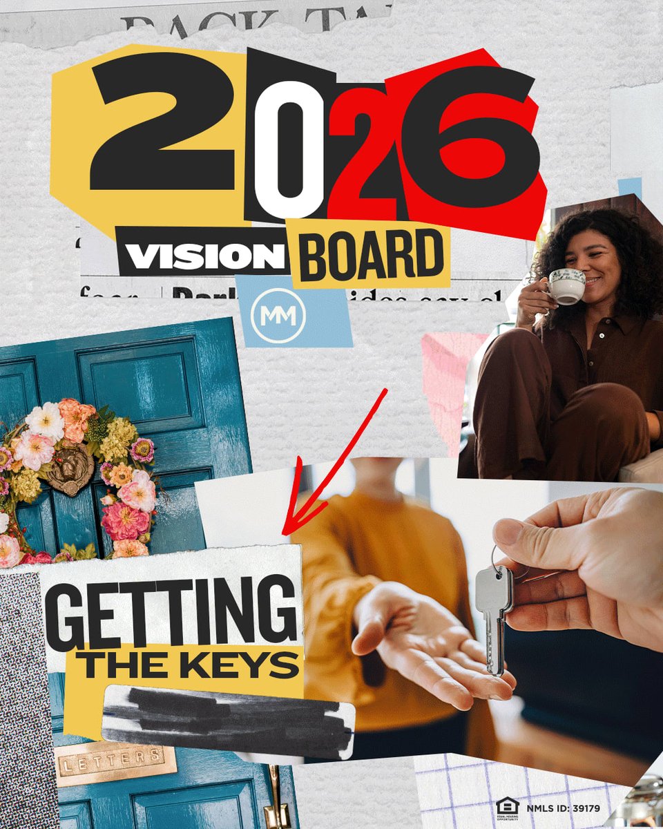TonyCroft's tweet image. Big moves start with a vision. 
*Not financial advice. Not to be construed as a guarantee.

#movementmortgage #homebuyer #visionboard #2026visionboard #loanofficer #realestate #homebuyer