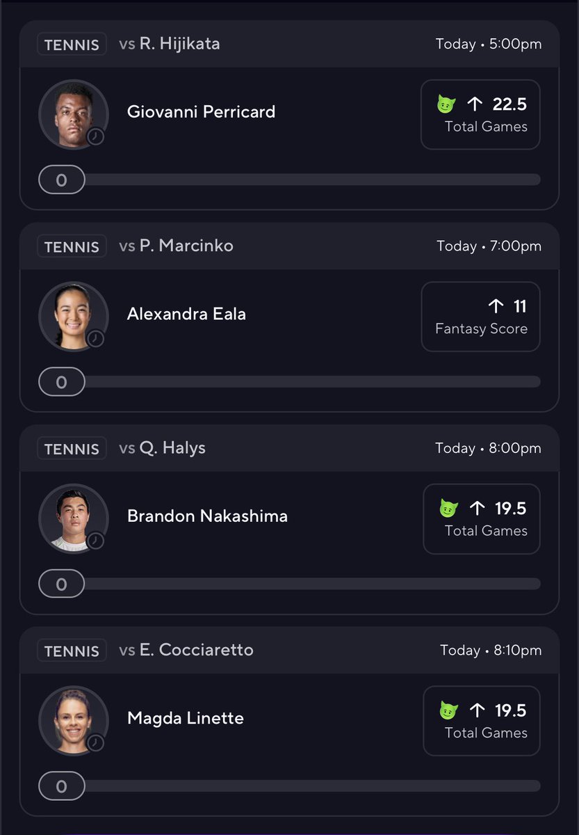 Tennis Slips 🎾 

First slips posted on the page this year 😛

God bless, like n repost 🙏🏽🩷

#prizepicks #gamblingx #tennis #atp #wta
