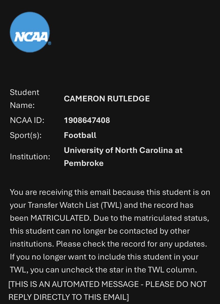 CameronRutledg8's tweet photo. Grad Transfer DB/ LB with 1 year of eligibility.  
Still Available! DM’s Open 🚨
Film Down Below ⬇️
#TransferPortal  #CollegeFootball https://t.co/mEgZ46k2sC