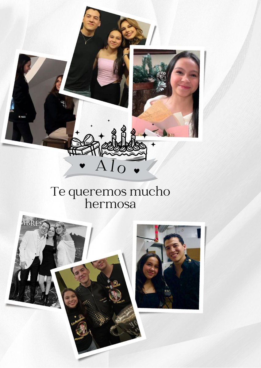 SoyNela15's tweet photo. Feliz cumpleaños a la princesa más talentosa, generosa y divertida.
Felicidades hermosa @alogironv te queremos demasiado gracias por ser una niña tan linda y carismática , que la pases increíble en tu día 🫶 https://t.co/lvHuCvZ9aG