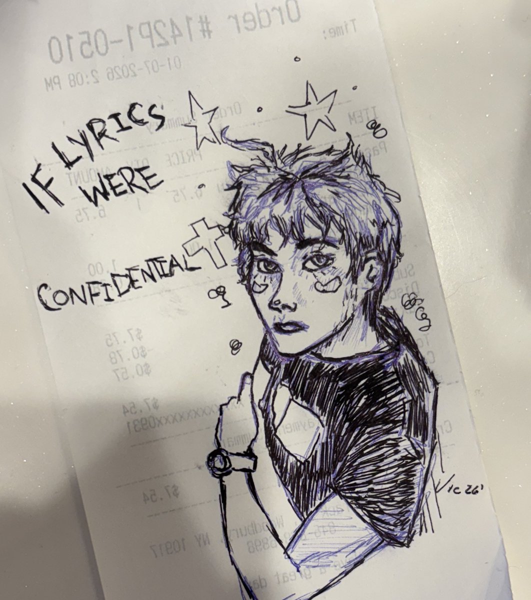 doodled on a receipt at work 😛