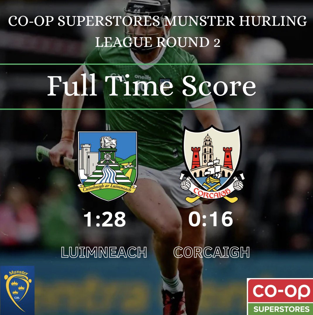 LimerickCLG's tweet image. Full Time here and Limerick win by 15 points in the TUS Gaelic Grounds. 
Thanks to all the spectators that travelled and safe home. 🟢⚪️