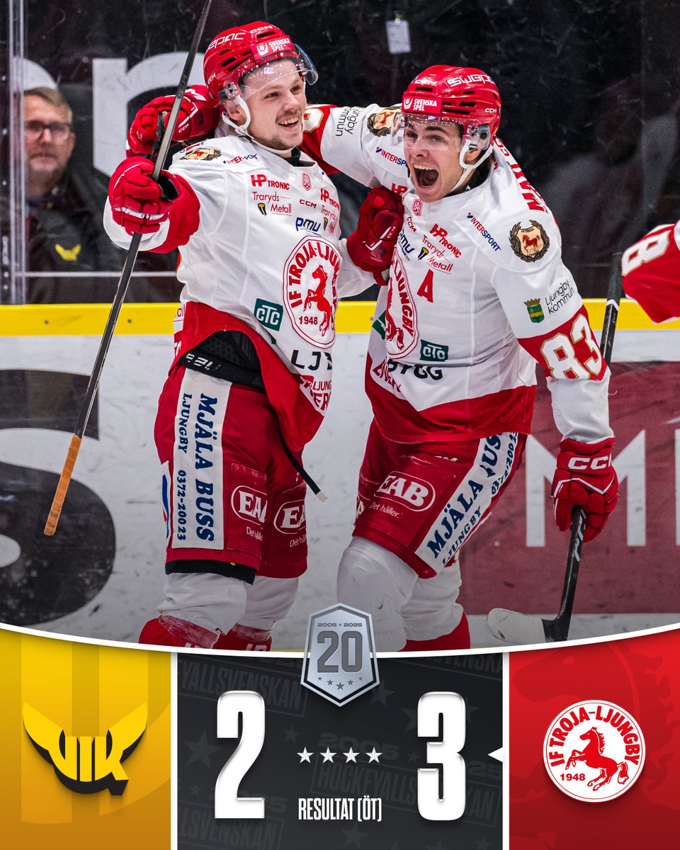 hockeyallsvensk's tweet image. Linus Skager matchhjälte när Troja-Ljungby tog extrapoängen på övertid 🫡