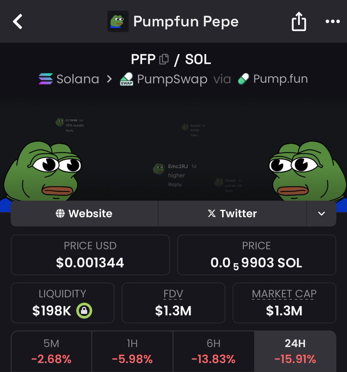 Just another dip for $PFP.

Buying every day until it hits $10M. 💎