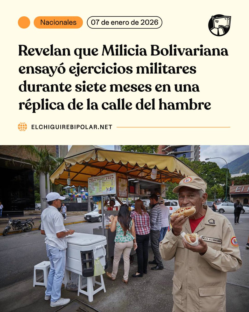 ChiguireBipolar's tweet photo. Revelan que Milicia Bolivariana ensayó ejercicios militares durante siete meses en una réplica de la calle del hambre https://t.co/0EOOhKE1WG https://t.co/9aCvQS1QVR