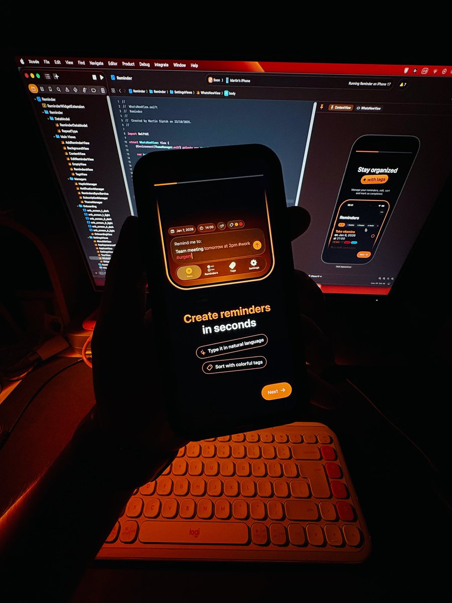 martin_siptak's tweet photo. Just finished redesigning appstore screenshots and submitted Re:mindr 2.0.0 for review 🙌
#buildinpublic #indiedev #iosappdevelopment https://t.co/poRREh2eP1