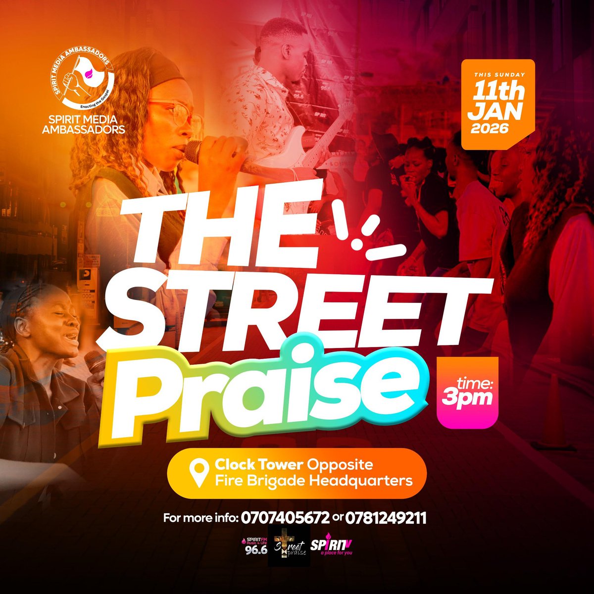 Are you ready????
You are welcome to join the spirit media ambassadors on the streets of Kampala as we celebrate 4 years of God's goodness in ministry.

Hope to see you there💃