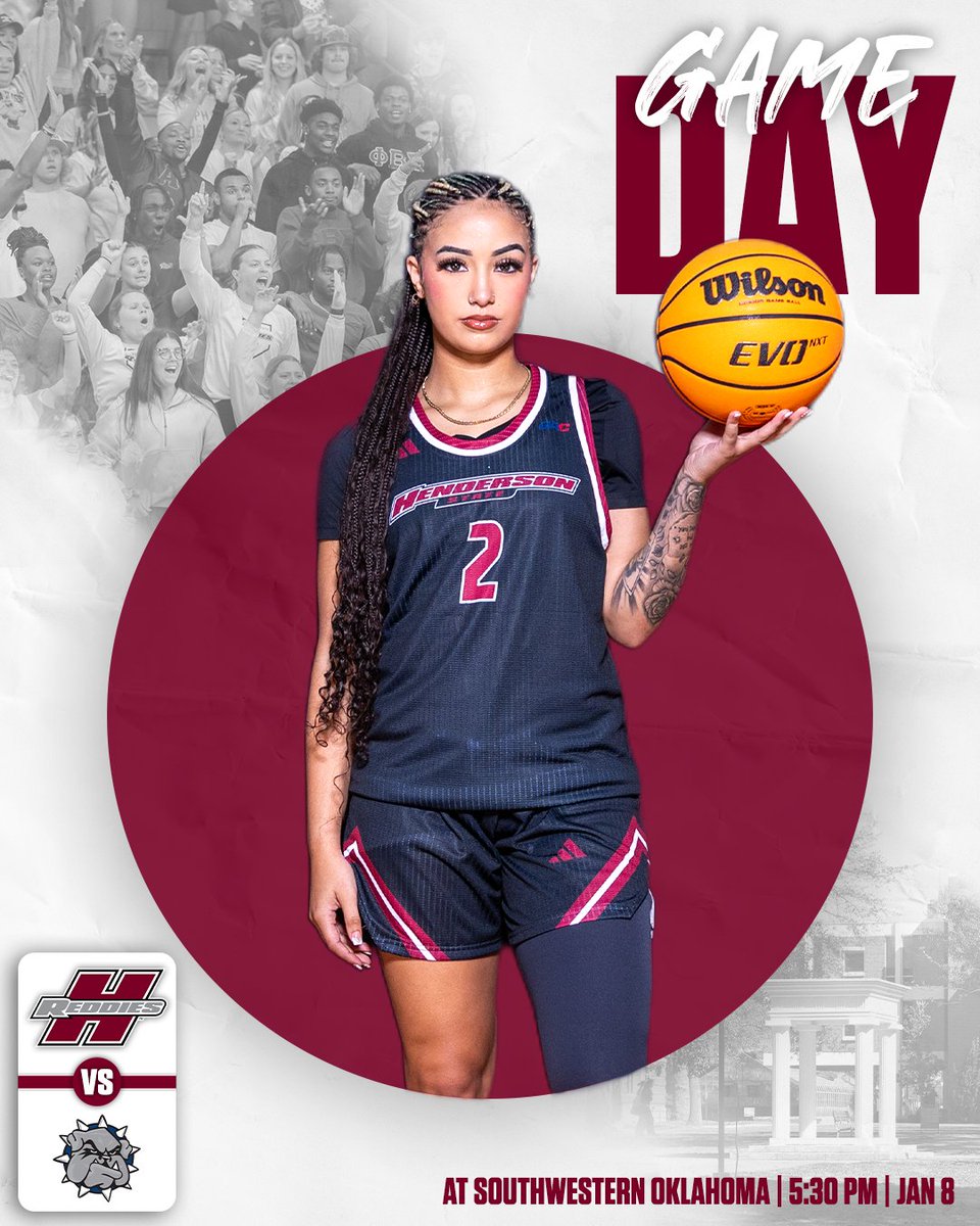 ReddiesWBB's tweet photo. 𝙉𝙚𝙬 𝘾𝙞𝙩𝙮, 𝙎𝙖𝙢𝙚 𝙈𝙞𝙨𝙨𝙞𝙤𝙣.

Reddies Women’s Basketball hits the court tonight in Weatherford.

🆚 Southwestern Oklahoma State University
🕠 5:30 P.M.
🏟️ Pioneer Cellular Event Center
📍 Weatherford, OK
📺 https://t.co/CmqEqShHaY

#NoMereBeast https://t.co/ECWpXRVbhC