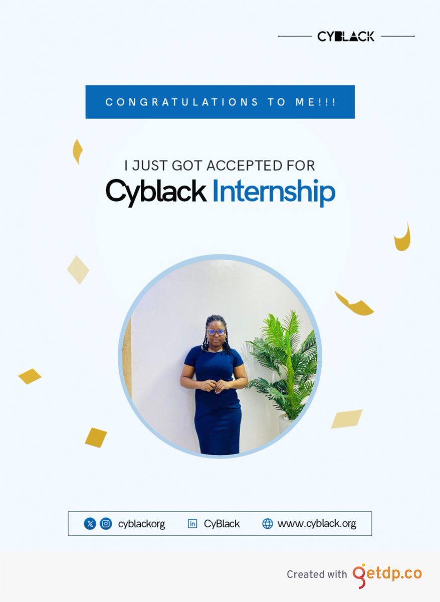 Oluoge1's tweet photo. This news just made my day, I am super excited. Thank you @Cyblackorg. https://t.co/U2Zu2cGvBh
