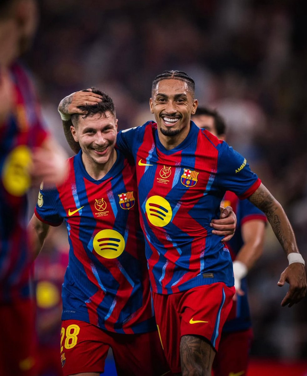 imfuraluc01's tweet image. #SUPERCup | FT 

BARCELONA 5-0 ATHLETIC BILBAO 

F. Torres 22’
F. López 30’
R. Bardghji 34’
Raphinha 38’, 52’

𝗕𝗔𝗥𝗖𝗘𝗟𝗢𝗡𝗔 𝗥𝗘𝗔𝗖𝗛 𝗧𝗛𝗘 𝗦𝗣𝗔𝗡𝗜𝗦𝗛 𝗦𝗨𝗣𝗘𝗥 𝗖𝗨𝗣 𝗙𝗜𝗡𝗔𝗟 𝗪𝗜𝗧𝗛 𝗔 𝟱-𝗦𝗧𝗔𝗥 𝗣𝗘𝗥𝗙𝗢𝗥𝗠𝗔𝗡𝗖𝗘… 

1/2: 

REAL MADRID vs ATLETICO MADRID