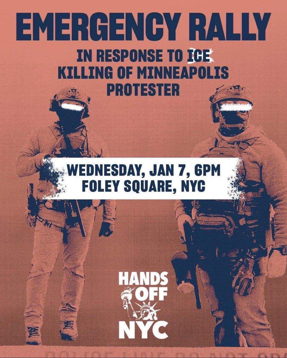 claireforny's tweet image. New York City hates fascists. Everyone who can should be at Foley Square at 6 p.m. TONIGHT.