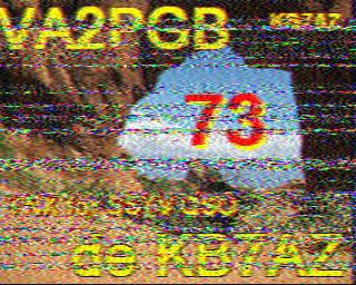 Received on 14.23 Mhz in Southern California grid square DM12mp. #SSTV #AmatuerRadio #HamRadio