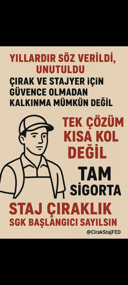 Meslek Liseliler Kandırılıyor
#ÇırakStajyereSahteSigortaYapılıyor