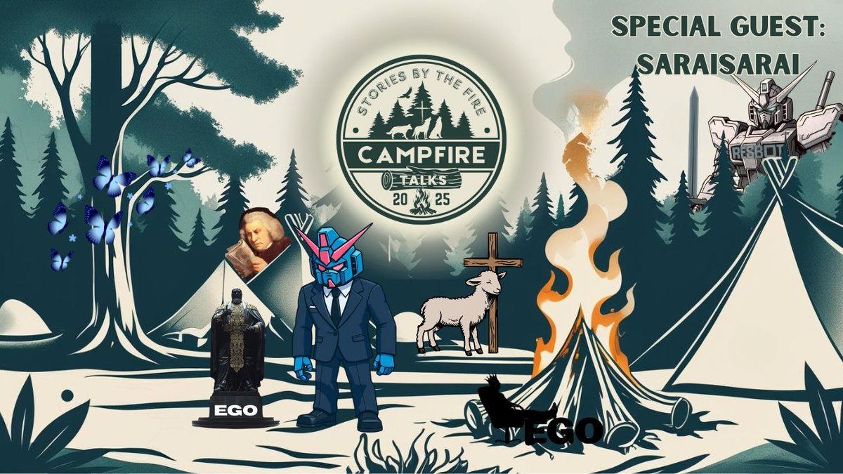 _ResBot's tweet image. Tonight at 8:30 pm EST, @SaraiSarai__  will be joining us around the campfire! We will be talking about Ego, Humility, Biblical Illeteracy and More! Come sit with us around the campfire!

@liberated7406 
@LembasOfLife