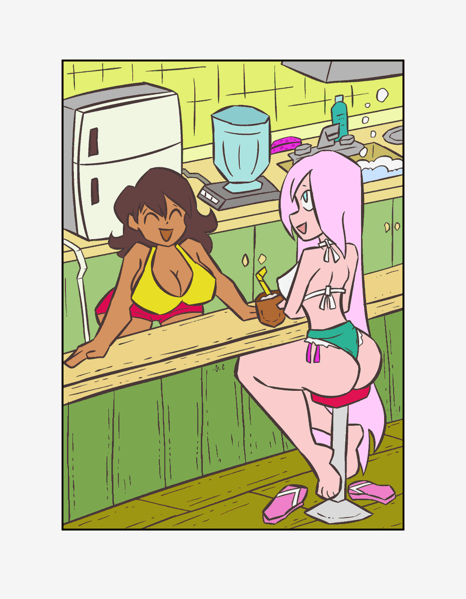 (OC) Maxine and Alexis hanging out