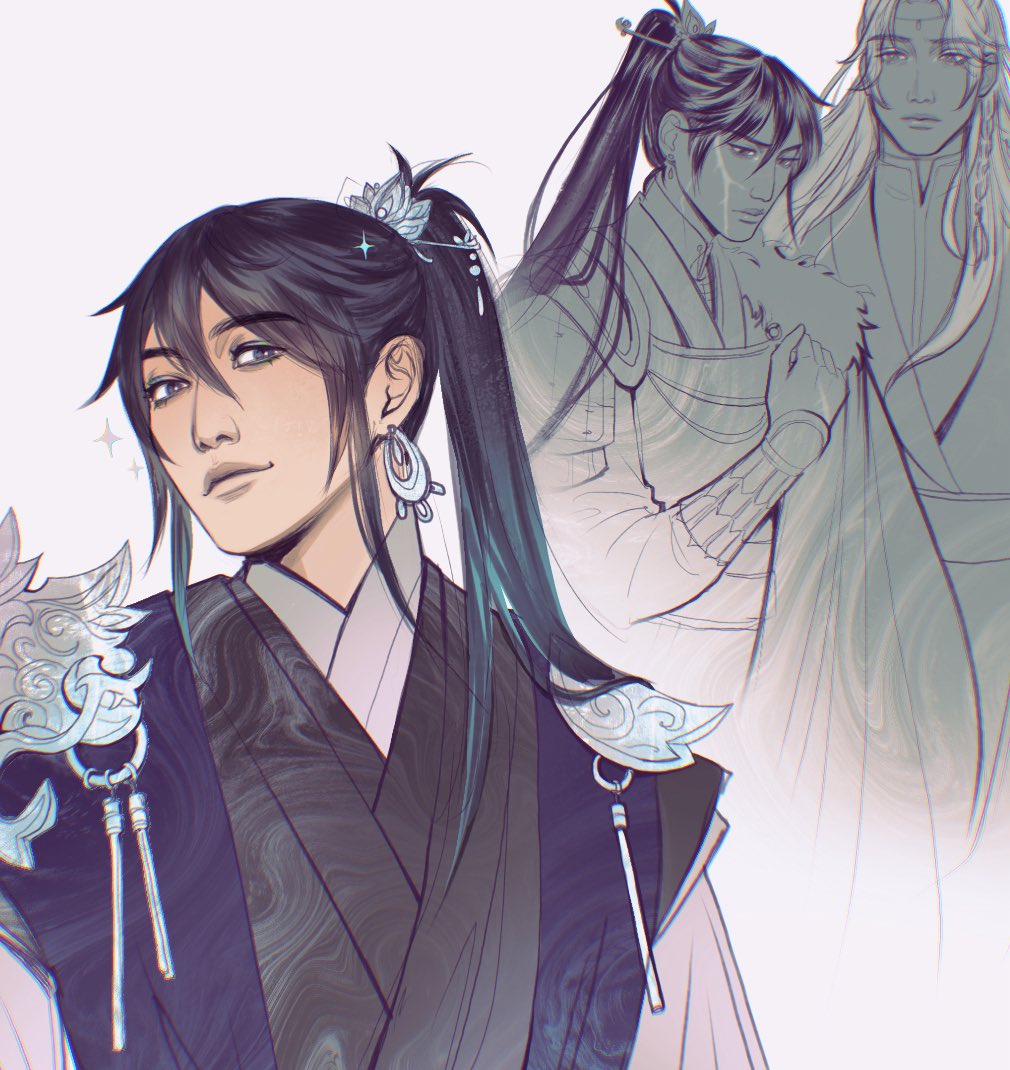 serdechno's tweet image. Xue Meng! ft. 0.5 Xue Meng  #2ha #二哈和他的白猫师尊