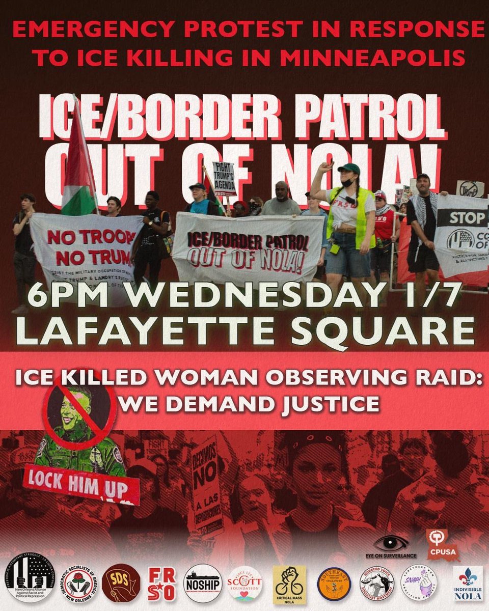 Emergency protest in response to ICE killing in Minneapolis

Tonight at 6pm, Lafayette Square