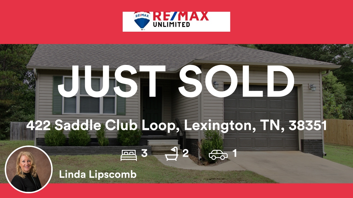 LindaLipscomb's tweet photo. 🛌 3 🛀 2 🚘 1
📍 422 Saddle Club Loop, Lexington, TN, 38351

My latest sale on RateMyAgent.
TN 262480
https://t.co/P5KXi4C1qV

...
#ratemyagent #realestate #REMAX_Unlimited https://t.co/PmCaLZCkHx