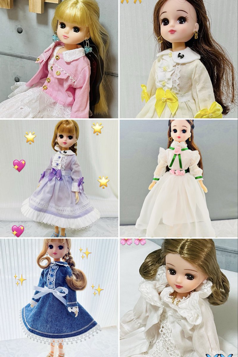 おはようございます😊 メルカリにて22センチハンドメイドドール服出品