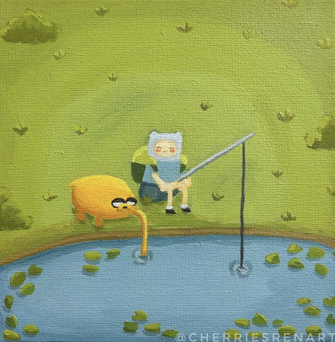 cherriesren's tweet image. redraw of my painting from 2years ago!