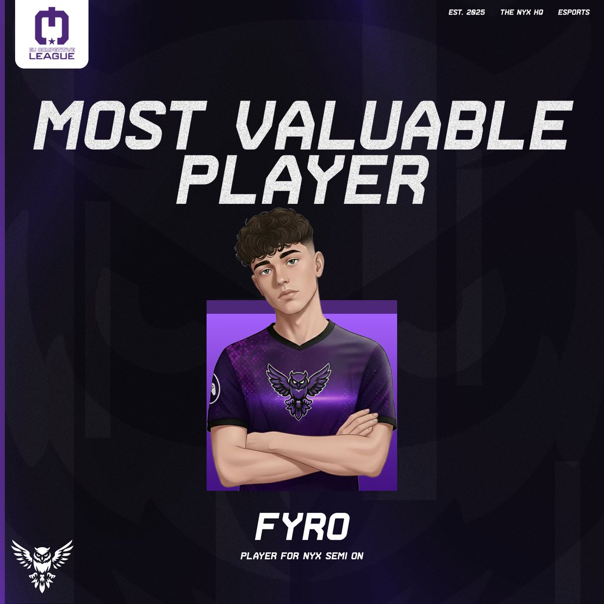 TheNyxHQ's tweet image. 🌃VICTORY🌃

Nyx Semi On win the series 3-1
GGs to @CursedGamingUK 

Our Series MVP - @FyroSZNx 

#EntrTheNyx