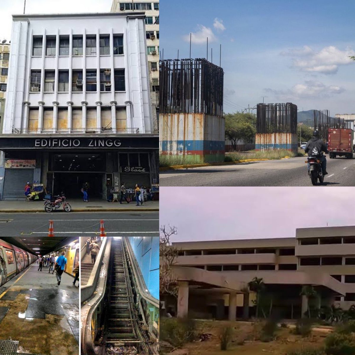 Gerardlaya's tweet image. Saben cuántas bombas han caído en estos lugares de Caracas y otras partes de Vzla? Pues 0 solo han sido 27 años de socialismo chavista: por señalarte una parte. Se robaron todo, destruyeron todo, expropiaron todo! Daños materiales, asesinatos y persecución! #MaduroNarcoDictador