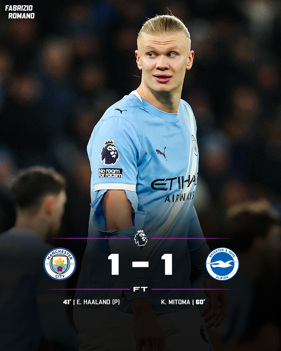 FabrizioRomano's tweet image. Brighton and Man City share points! 🤝🏻

Who’s been your Man of the Match?