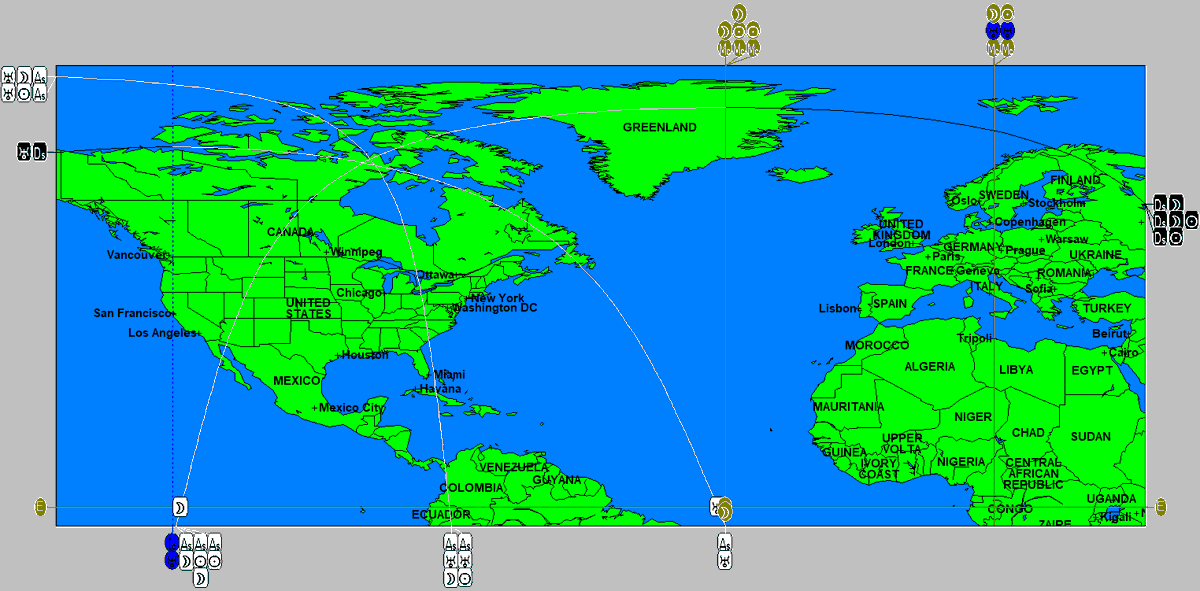 #Greenland traditionally is said to be ruled by #Aquarius 
I've plotted the #SolarEclipse on 17th Feb at 28 Aquarius 49, you can see it culminating over #Greenland. 
The eclipse is also square #Uranus ( revolution, expect the unexpected, sudden shocks). 
This Solar Eclipse is