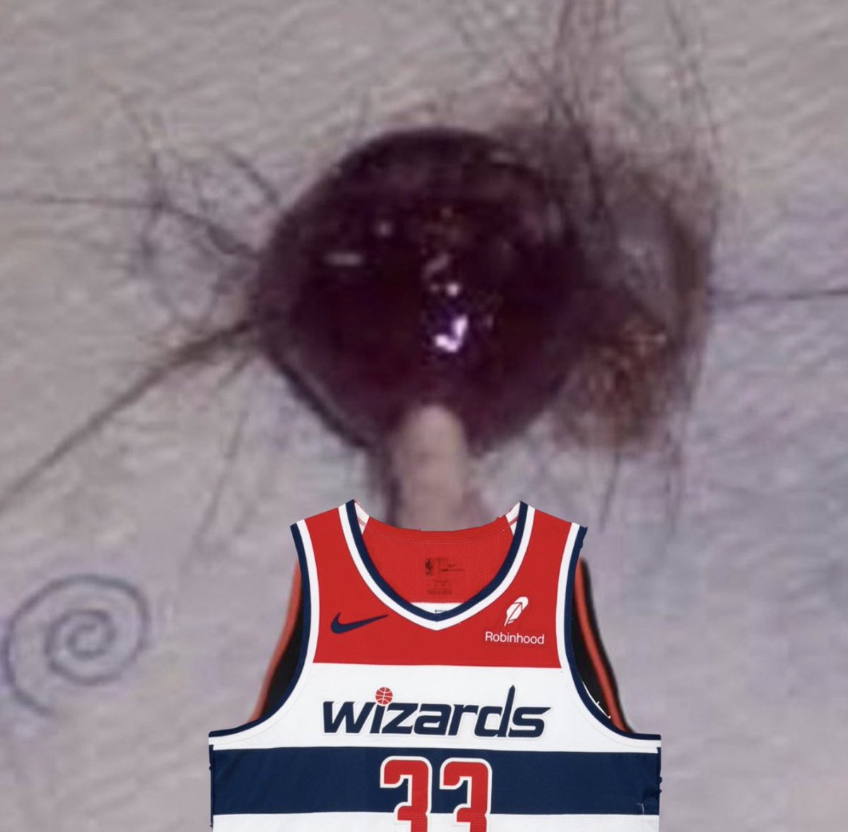 bet_105's tweet image. First look at Trae Young in a Wizards uniform: