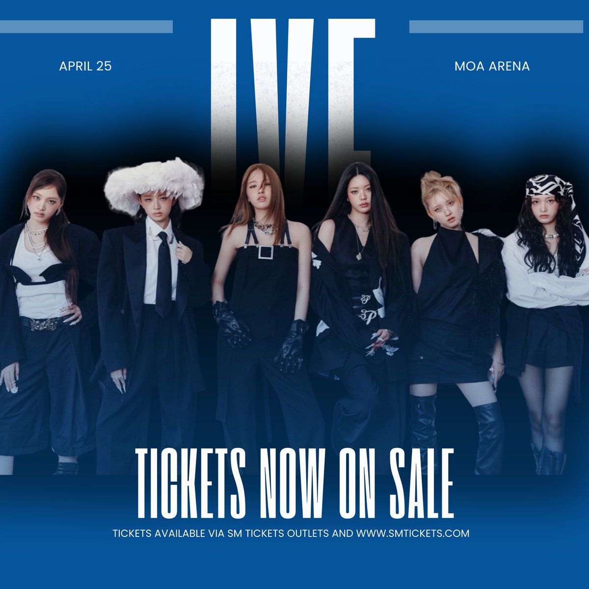 philconcerts's tweet photo. TICKETS NOW ON SALE! General onsale for the IVE WORLD TOUR <SHOW WHAT I AM> IN MANILA is now happening via SM Tickets outlets and https://t.co/QD5OEHF82l!

#SHOW_WHAT_I_AM #SHOW_WHAT_I_AM_MANILA @livenationph https://t.co/W57OgCxP18