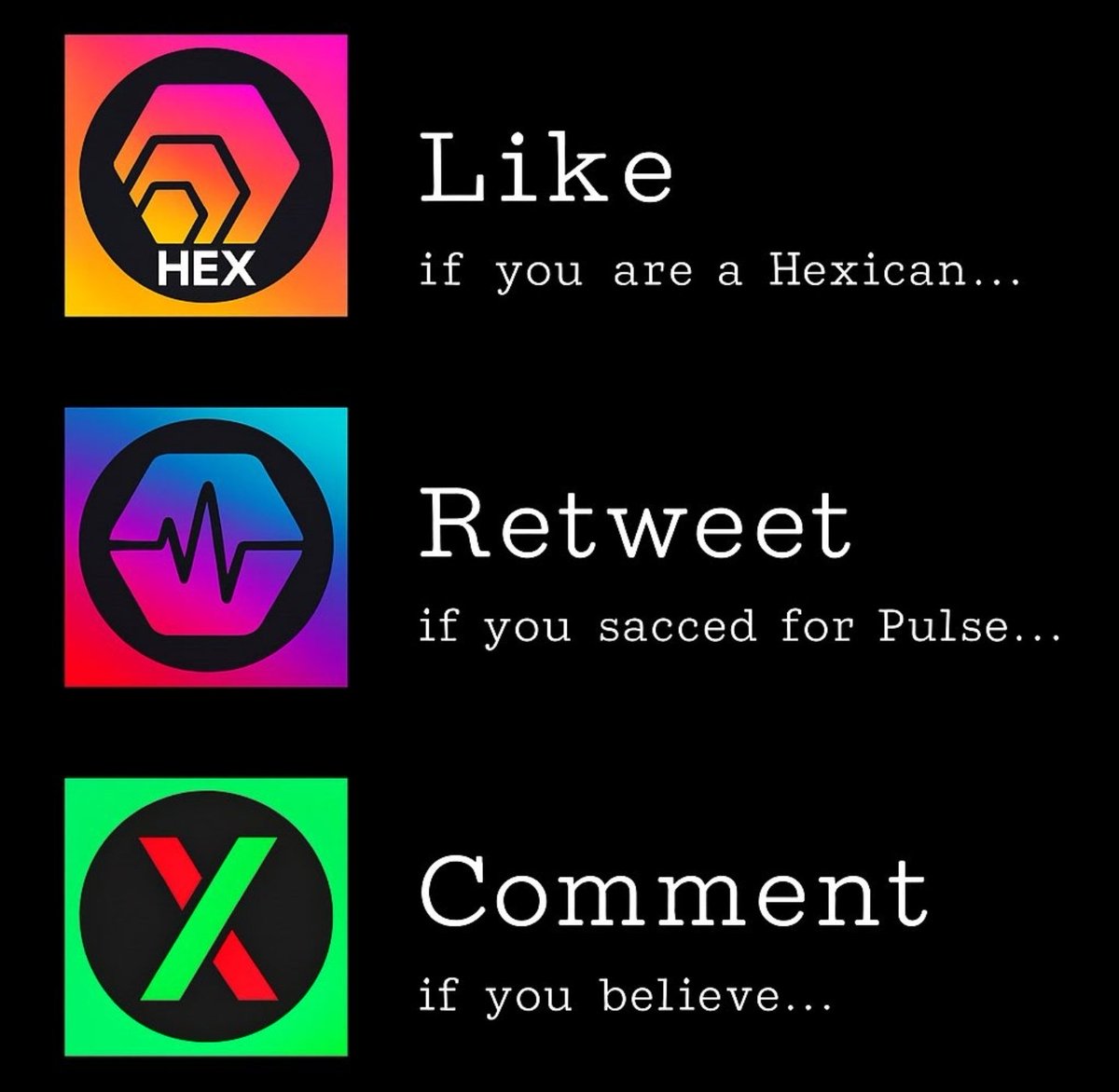 WHO WOULD BE DOWN TO BE INVOLVED IN A PULSECHAIN RAID/REPLY-GUY GROUP? WHERE WE GO FOR IMPRESSIONS BUT ALSO TRY TO PROMOTE PULSECHAIN.
