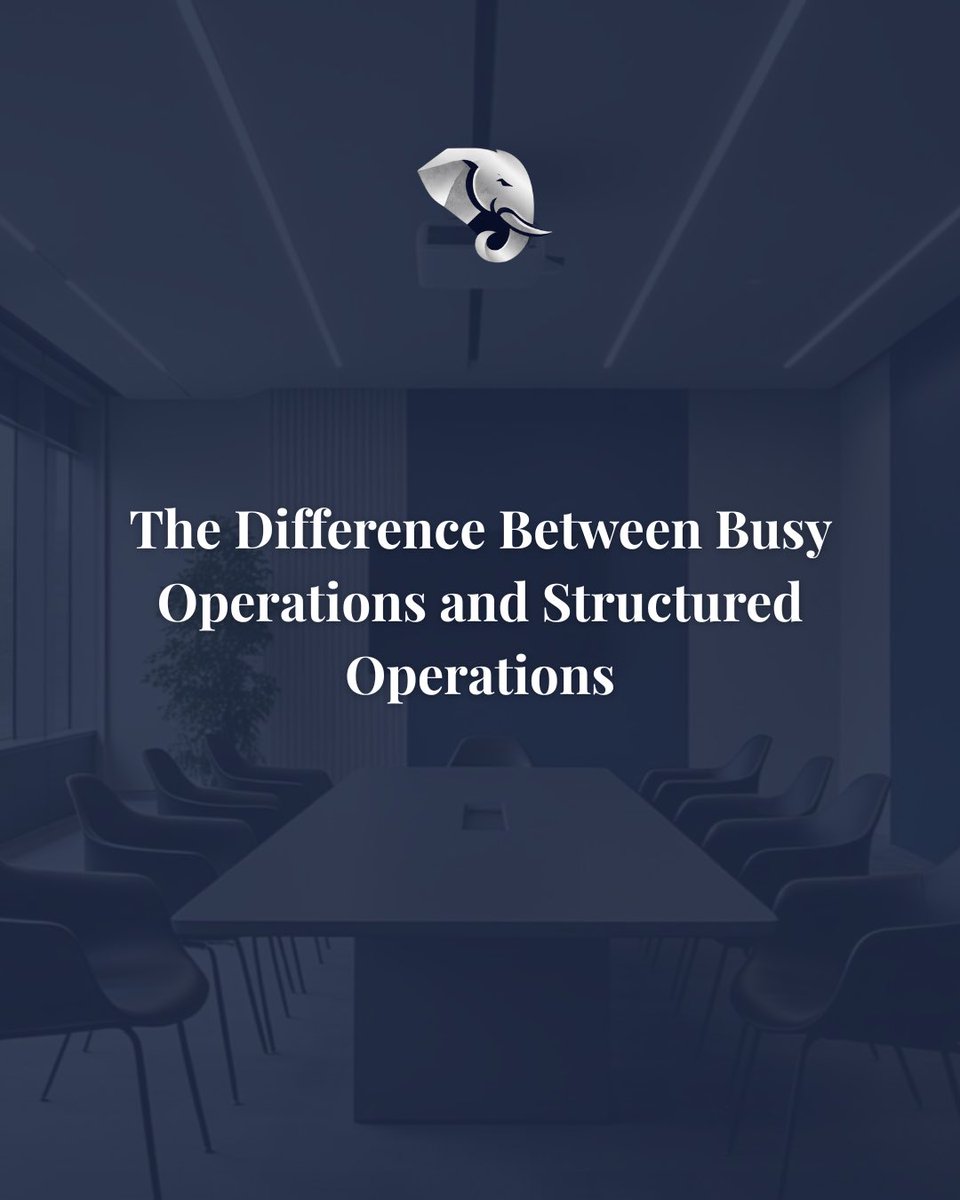 ElephStandard's tweet image. Busy operations react.
Structured operations lead.

The difference isn’t effort — it’s clarity, ownership, and process.